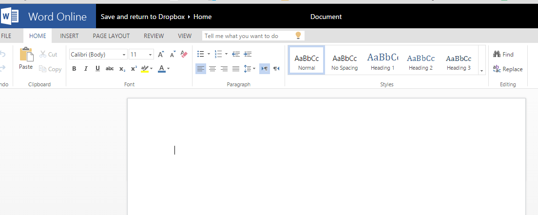 word docs opened in dropbox