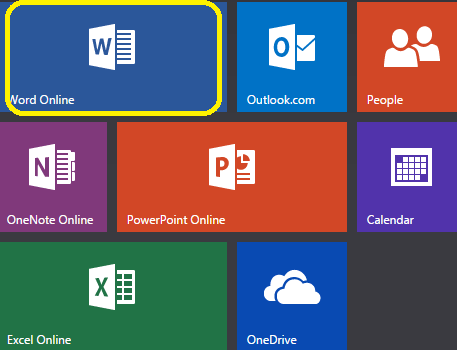 word online thumbnail in office live page