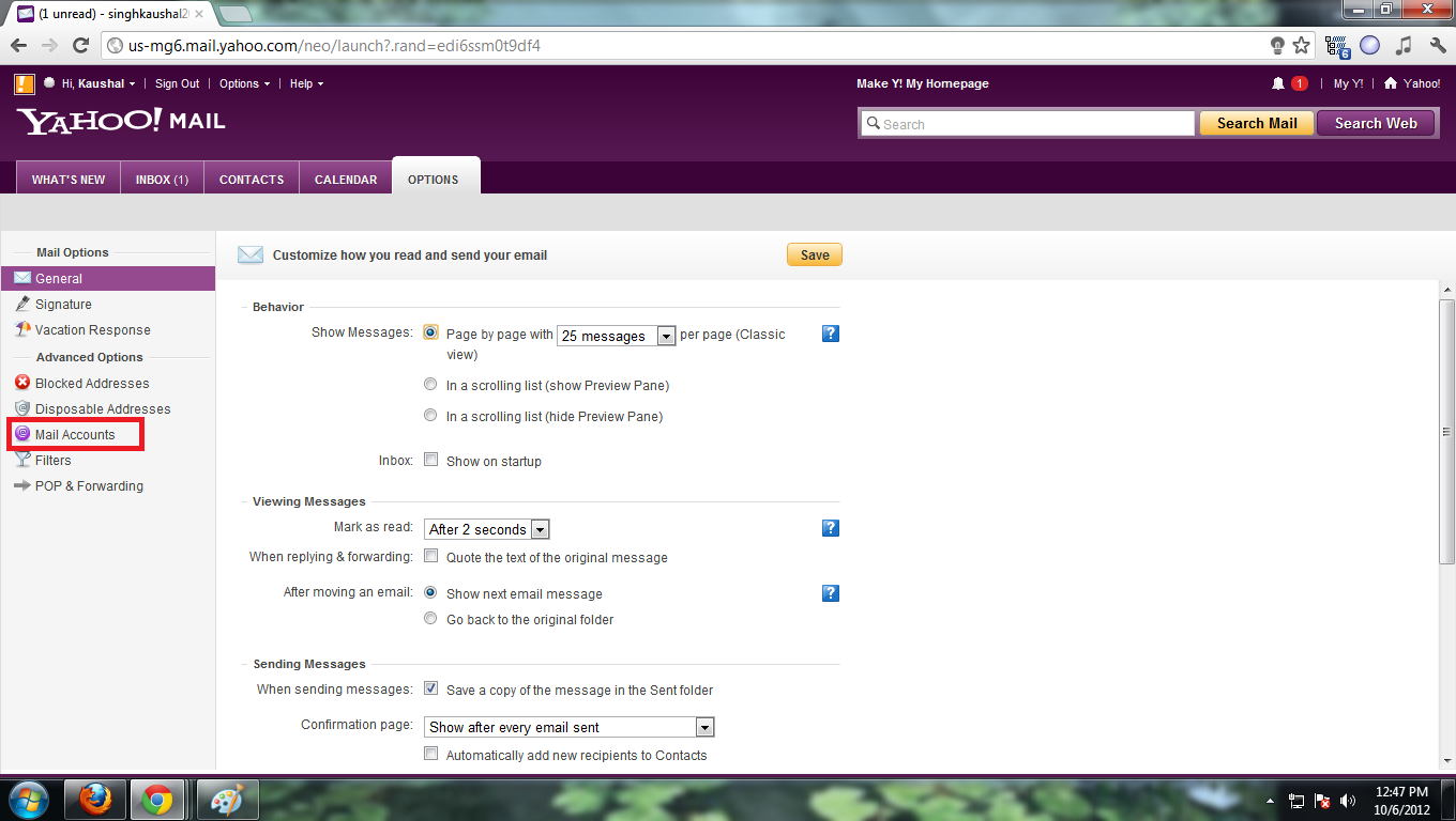 yahoo mail account image