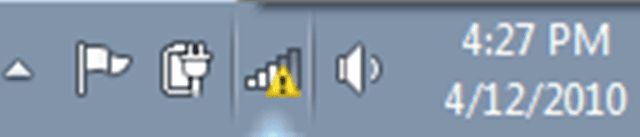 Remove Yellow Mark from Network Icon on Windows 10/8 Taskbar