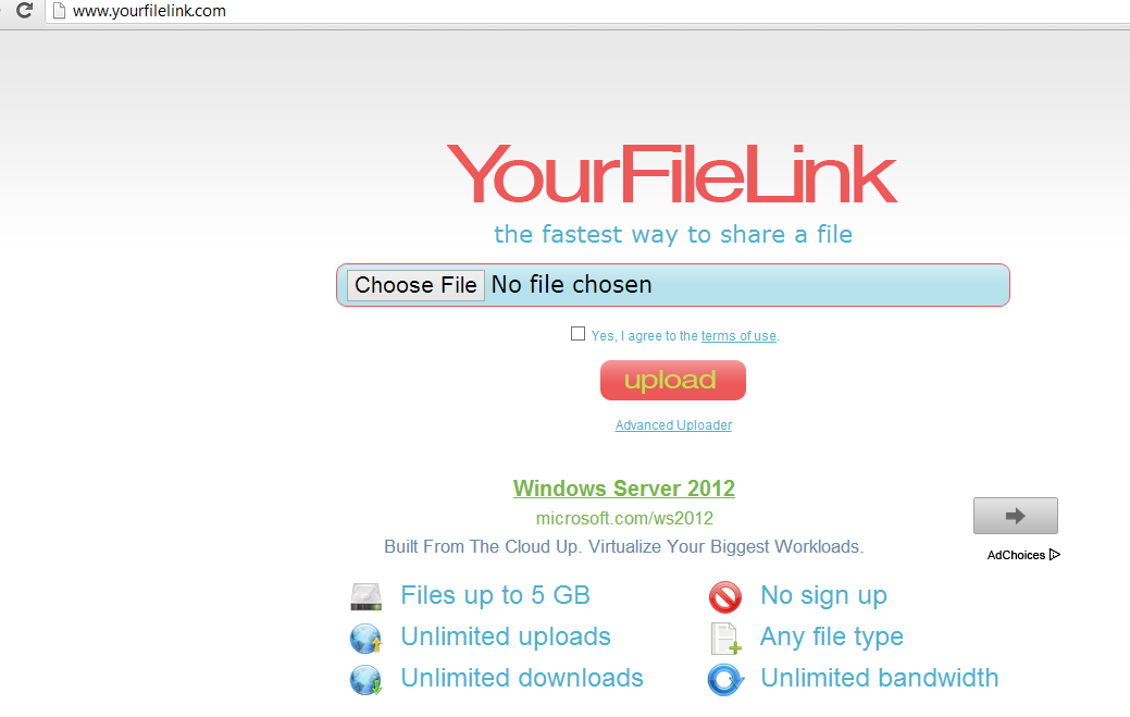 yourfilelink website