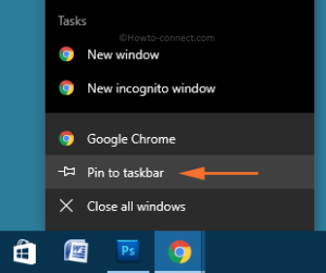 Pin Website to Start and Taskbar in Windows 10 Using Chrome