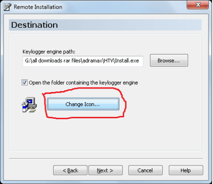 send keylogger through email