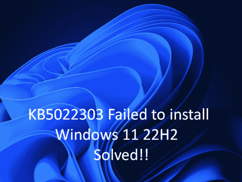 Fix Kb5022303 Failed To Install With Error In Windows 11 22h2 3146