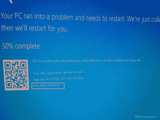 Fix Storahci.sys BSOD Blue Screen Error In Windows 11 Or 10