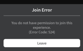 Roblox Error Code 524