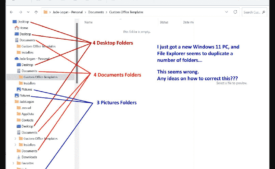 Duplicate Folders in File Explorer Quick Access