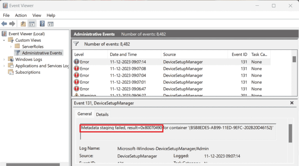 fix-metadata-staging-failed-error-0x80070490-in-windows-10-11