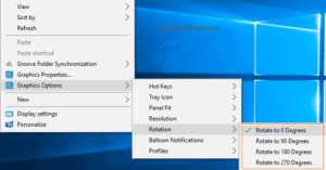 How to Flip Screen on Windows 10 to 90, 180, 270 Degree