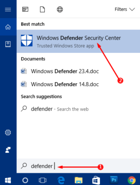 How to Access Windows Defender Security Center on Windows 10