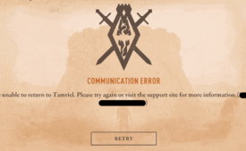 Blades Communication Error