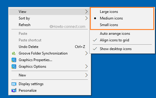 make text and other items larger or smaller windows 10