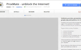 chrome ProxMate add-on