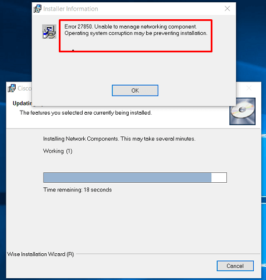 Ошибка 27850 при установке cisco vpn на windows 10