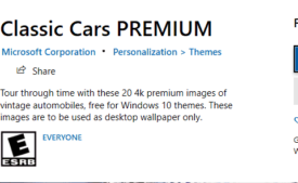 Classic Cars PREMIUM Windows 10 Theme