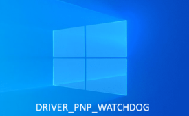 DRIVER_PNP_WATCHDOG