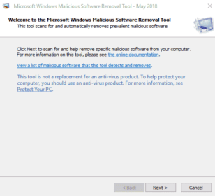 windows 7 malicious software removal tool