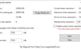 Fix Game Stuttering Using Intelligent Standby List Cleaner on Windows 10