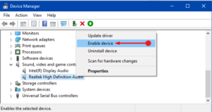 no audio output device installed windows 10