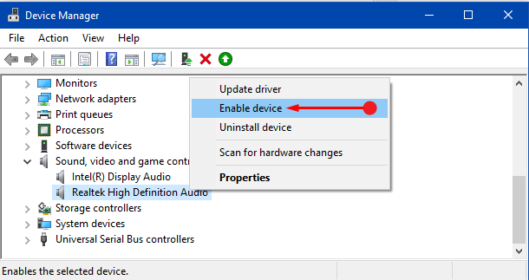 no audio output device found windows 10