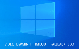 Fix VIDEO_DWMINIT_TIMEOUT_ FALLBACK_BDD Error in Windows 10