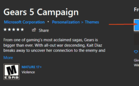 Gears 5 Campaign Windows 10 Theme