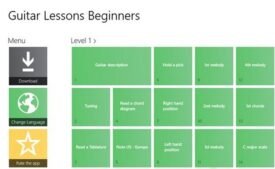 Guitar Lessons beginners app for Windows 8