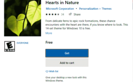 Hearts in Nature Windows 10 Theme image 2