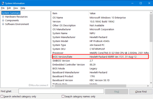 Windows 10 - 5 Ways To Know BIOS Version of MotherBoard