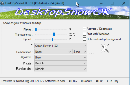 DesktopSnowOK 6.24 for ipod download