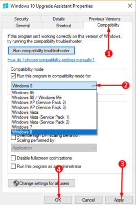 How to Change Settings in Compatibility Mode Windows 10