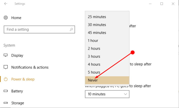 How To Change Sleep Settings In Windows 10