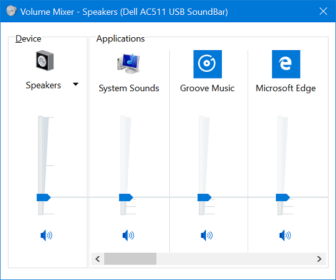 How to Control UWP Apps Sound From Volume Mixer in Windows 10