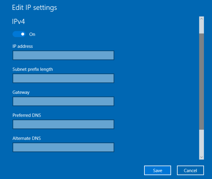 How to Edit IP Settings for Network Connection in Windows 10