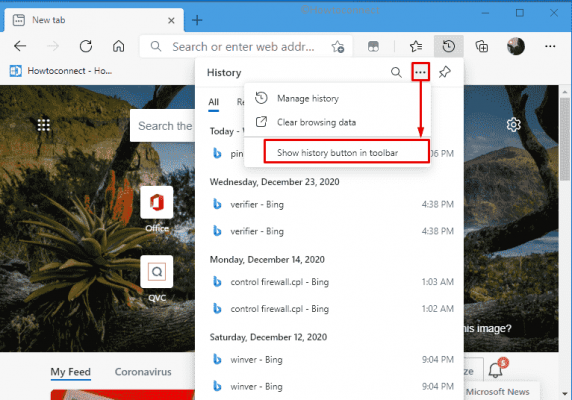 how to remove microsoft edge from search bar
