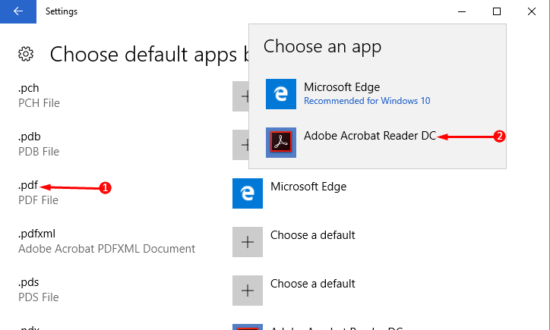 How To Make Adobe Acrobat Default In Windows 10