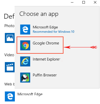 Make google chrome default windows 11
