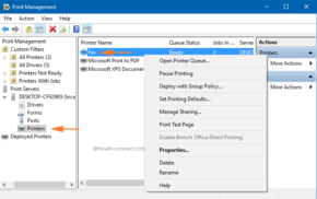 How to Open and Use Print Management in Windows 10