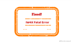 IW4X Fatal Error