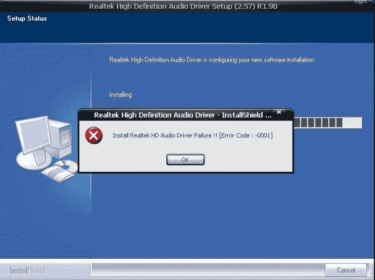 Fix: “Install Realtek HD Audio Driver Failure!! [Error Code: - 0001 ...