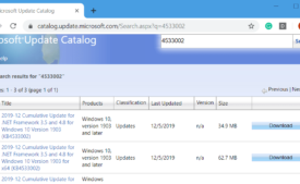 KB4533002 for .Net Framework 4.8 and Windows 10 1909 Photos 1