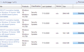 KB4565489 Windows 10 1803 17134.1610 update