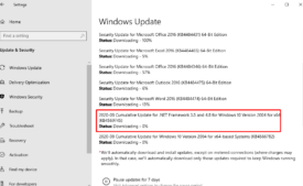 KB4569745 .NET Framework 4.8, 3.5 update for Windows 10 2004 August 2020