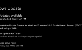 KB4571744 Windows 10 build 19042.487 20H2 Beta and Release Preview