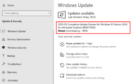 KB4577063 Windows 10 October 2020 Update Build 19042.546