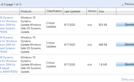 KB4579305 Compatibility update for Windows 10 Version 2004