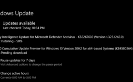 KB4580364 for Windows 10 20H2 2009 19042.608 Released