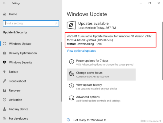 KB5009596 Windows 10 19044.1503 and other for 21H2, 21H1, 20H2