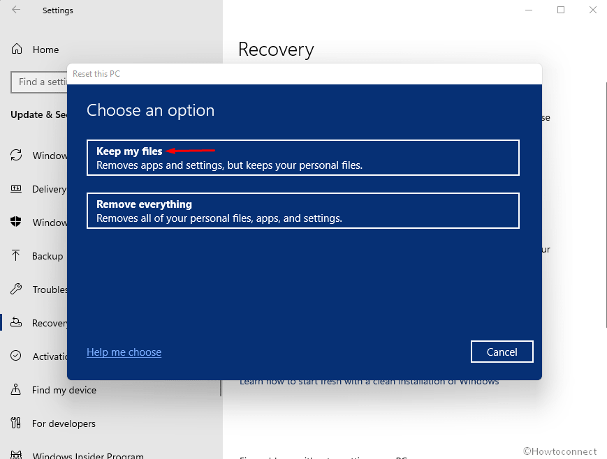 Сброс windows