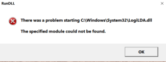 Logilda dll не найден указанный модуль windows 10